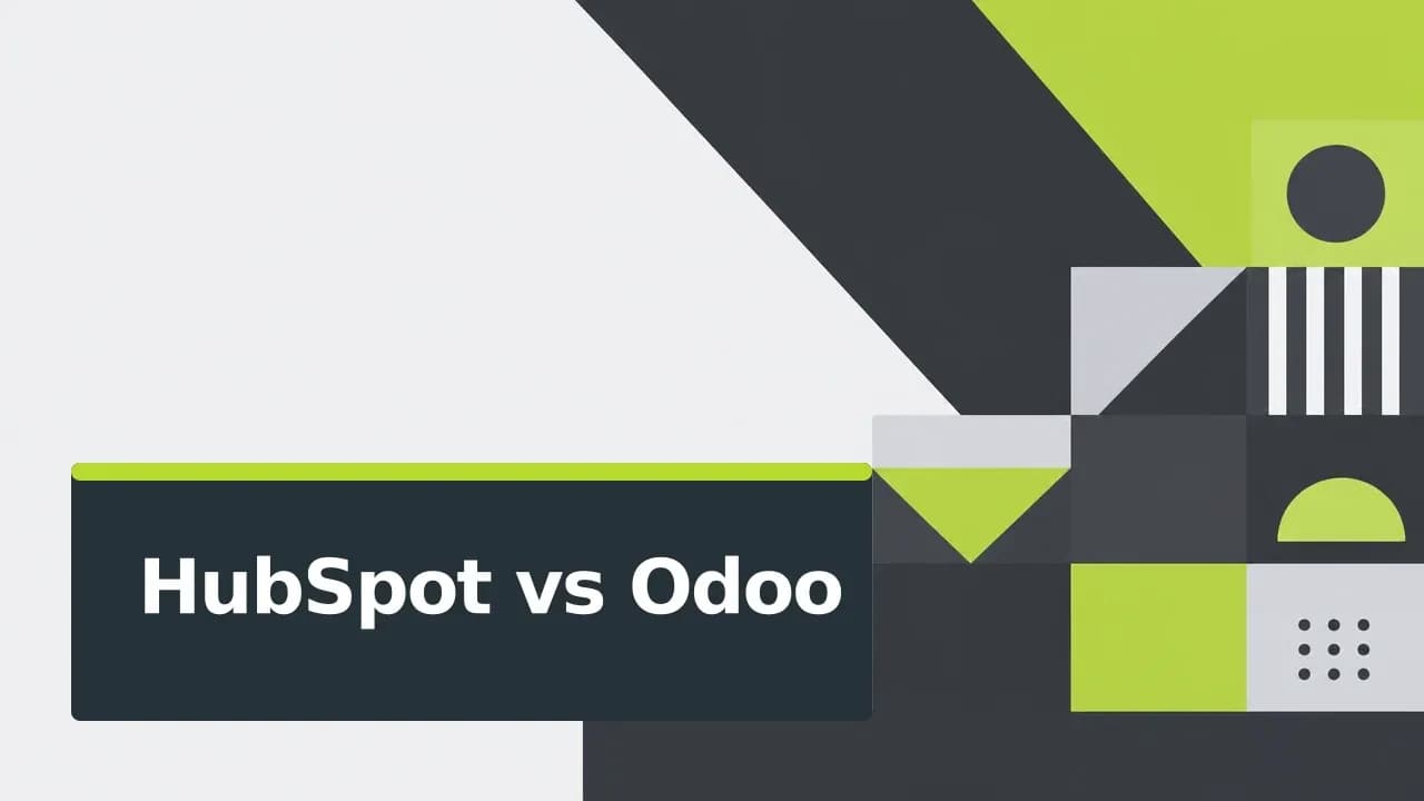 Ploché redakční titulní изображение pro Úspora nákladů HubSpot vs Odoo: Jak spočítat skutečný rozdíl