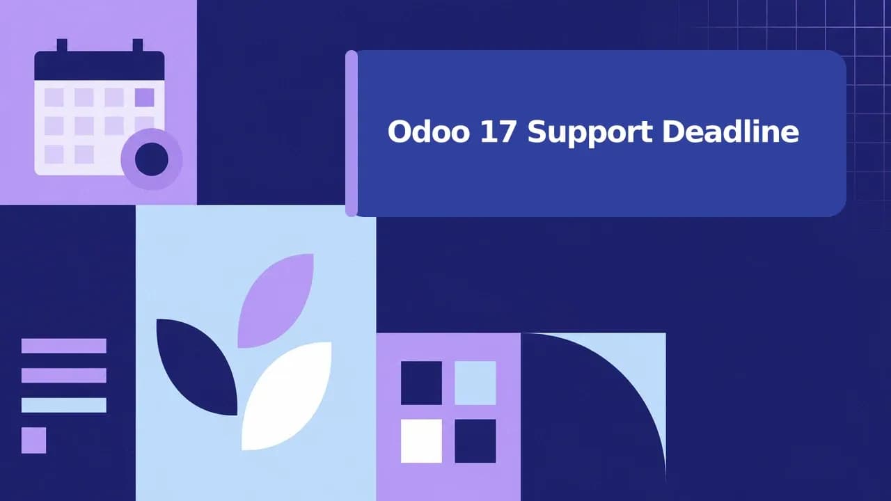 Odoo 17 standard support deadline and upgrade planning checklist