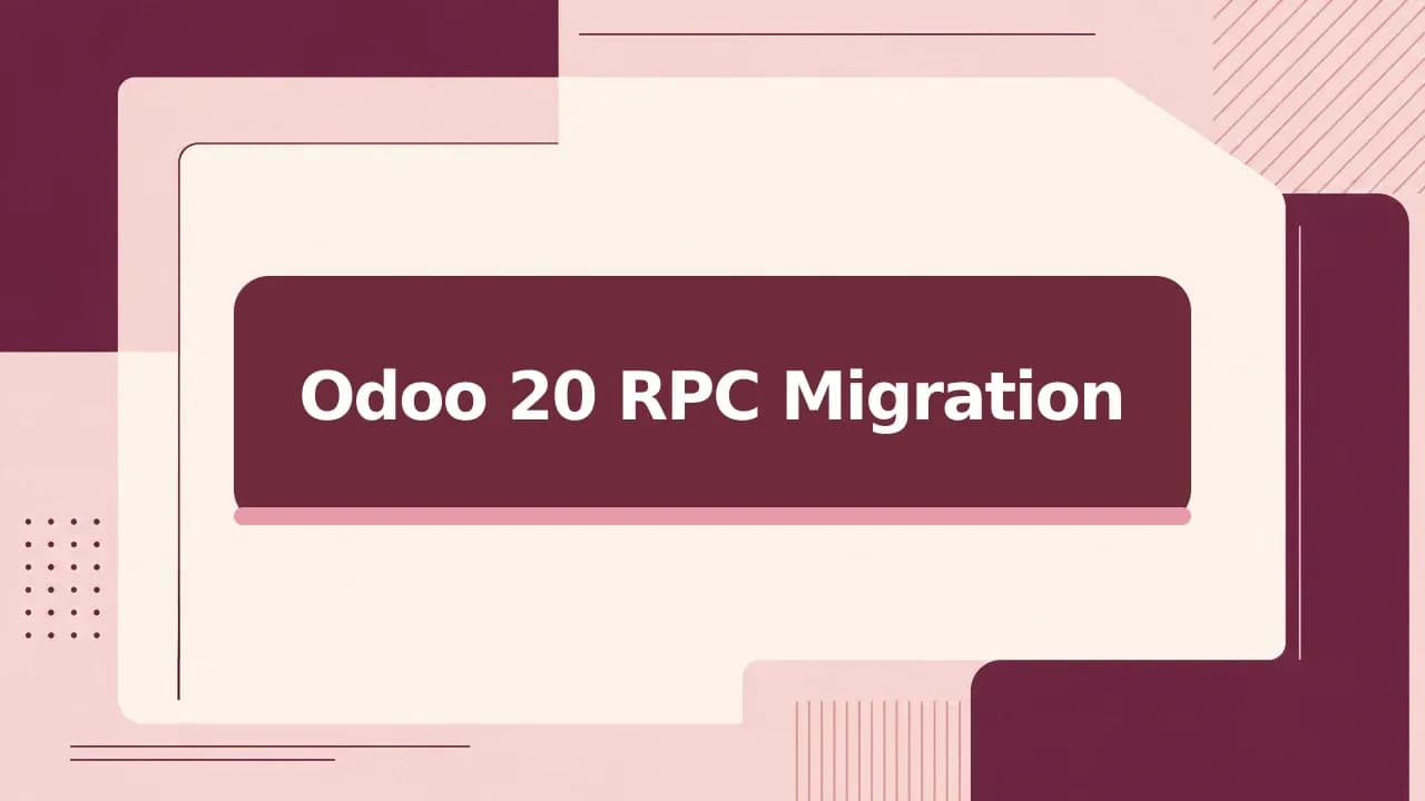 Integration diagram showing migration from Odoo’s legacy RPC services to the JSON-2 API